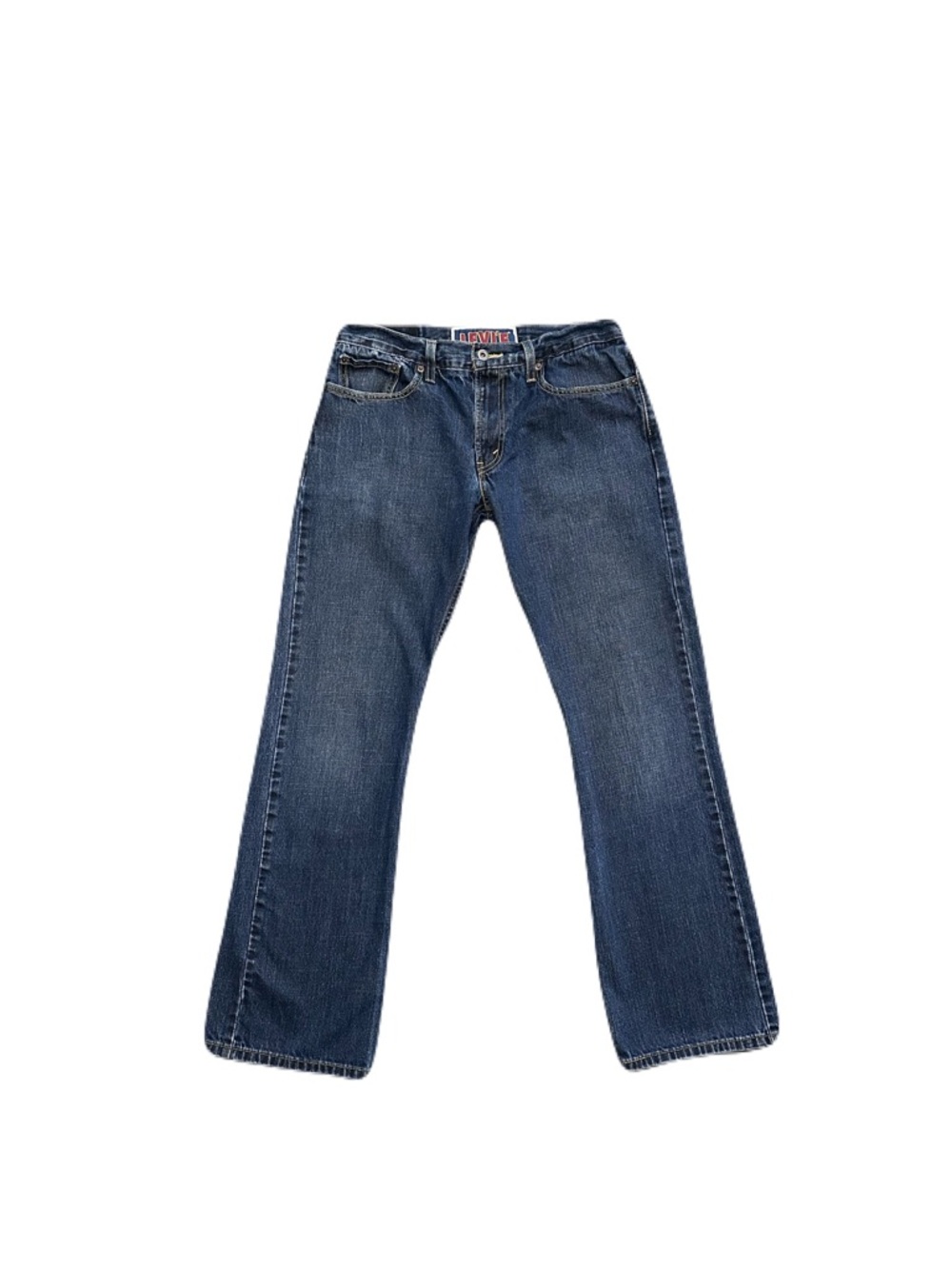 Levis 527 Low Boot Cut Denim Vintage Y2K Men's Blue Jeans Medium Wash 32X31.5”